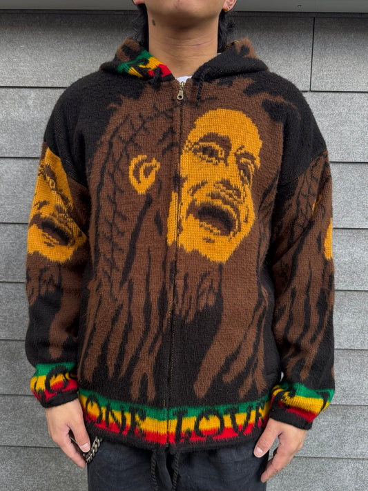 90's「Bob Marley」ジップパーカー