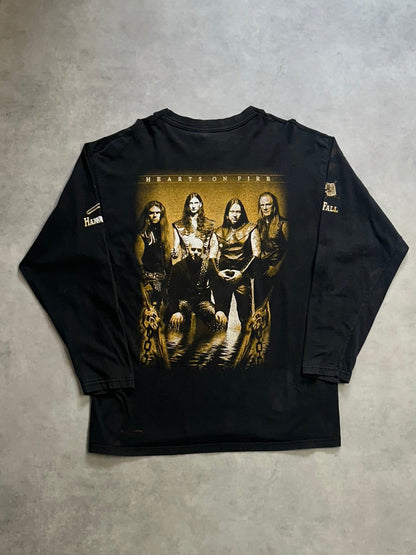 00's HAMMER FALL「Hearts on Fire」バンドロングＴシャツ