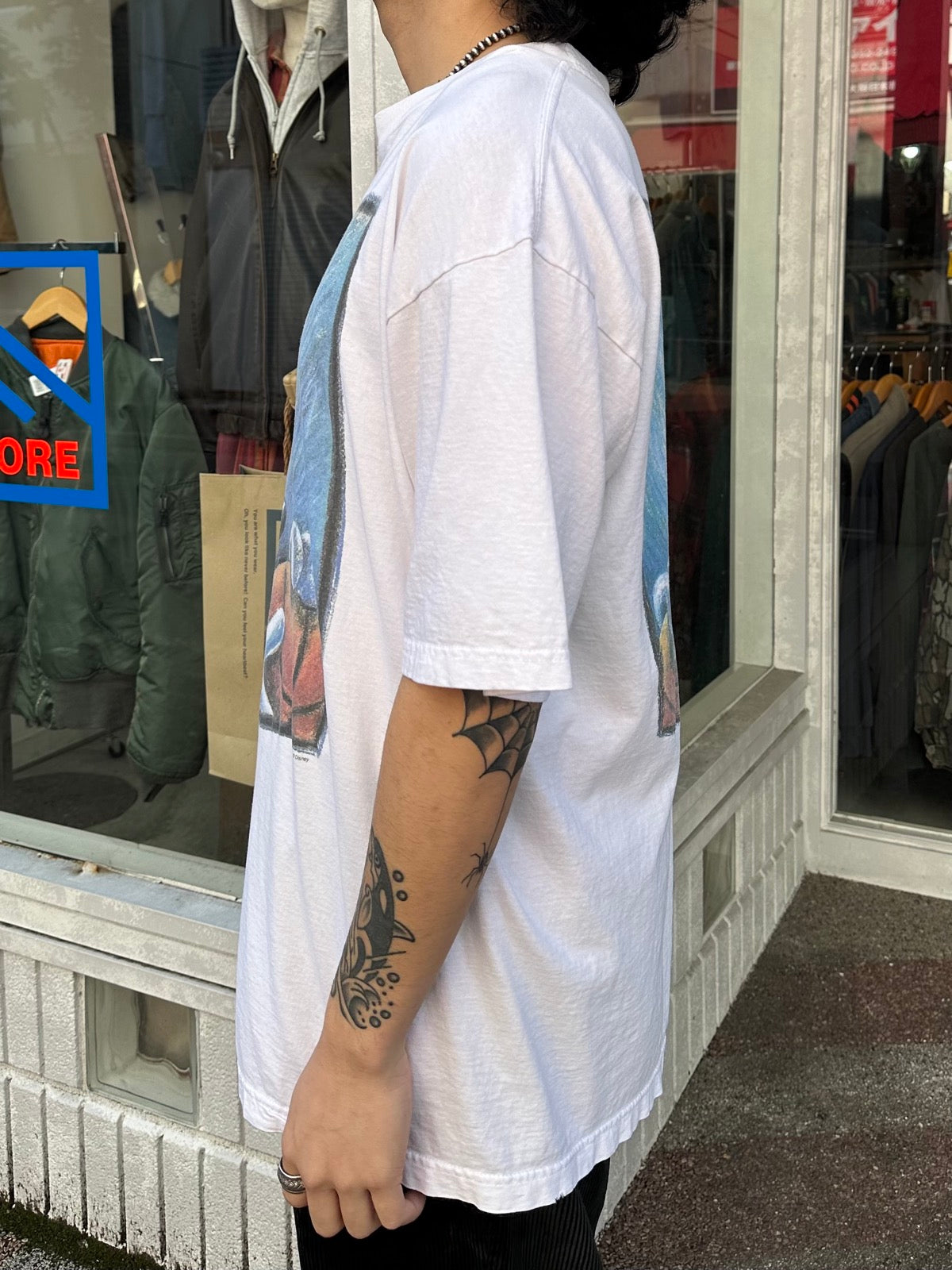 90's MICKEY MOUSE「Basketball」キャラクターTシャツ　