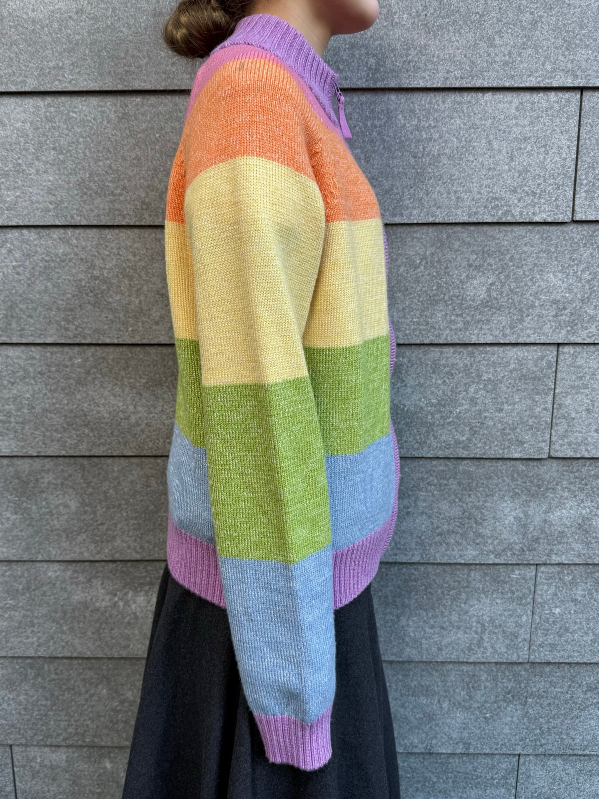 90's「LACOSTE 」 ジップアップニット