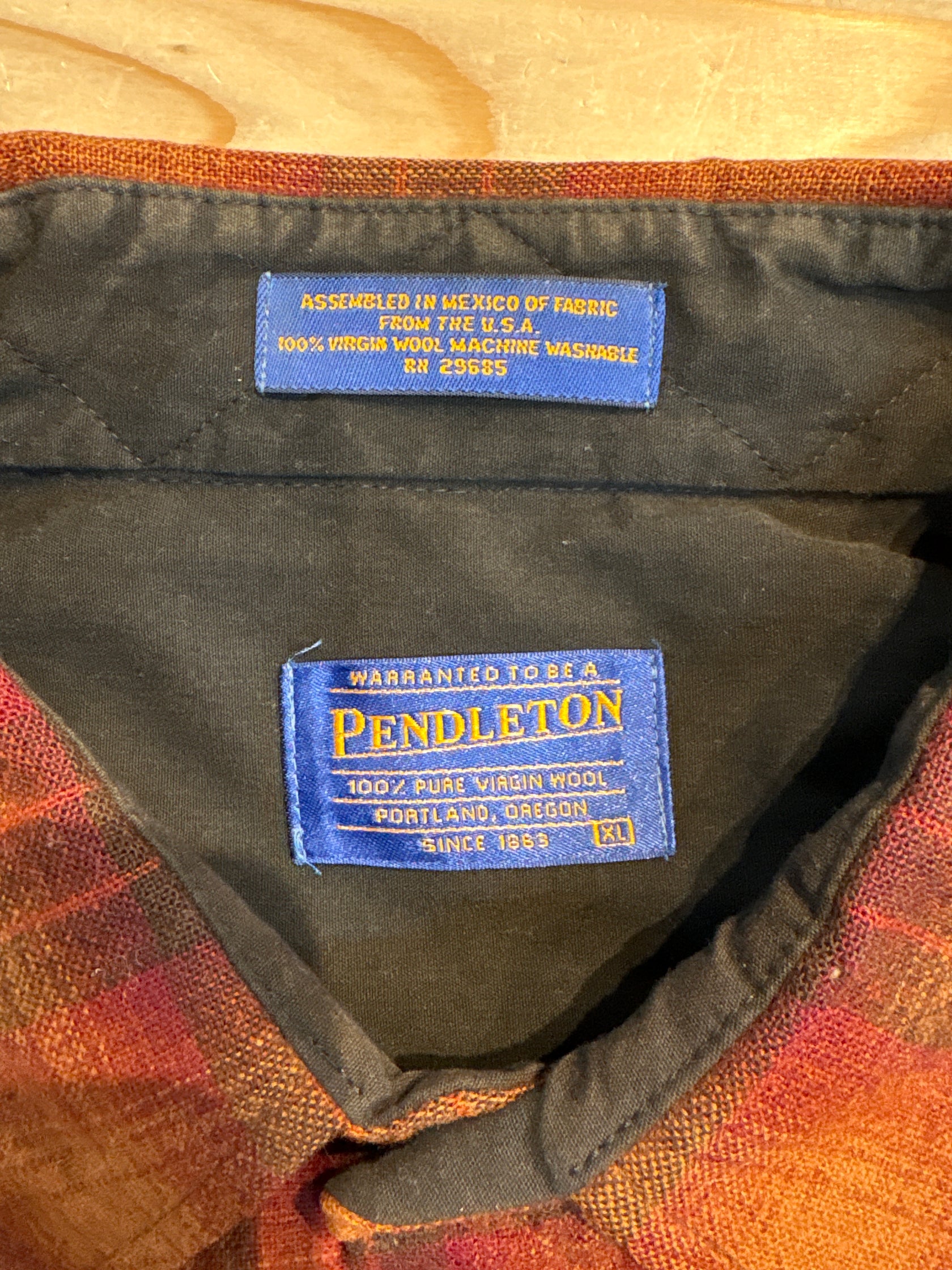 00's「PENDLETON」ウールチェックシャツ