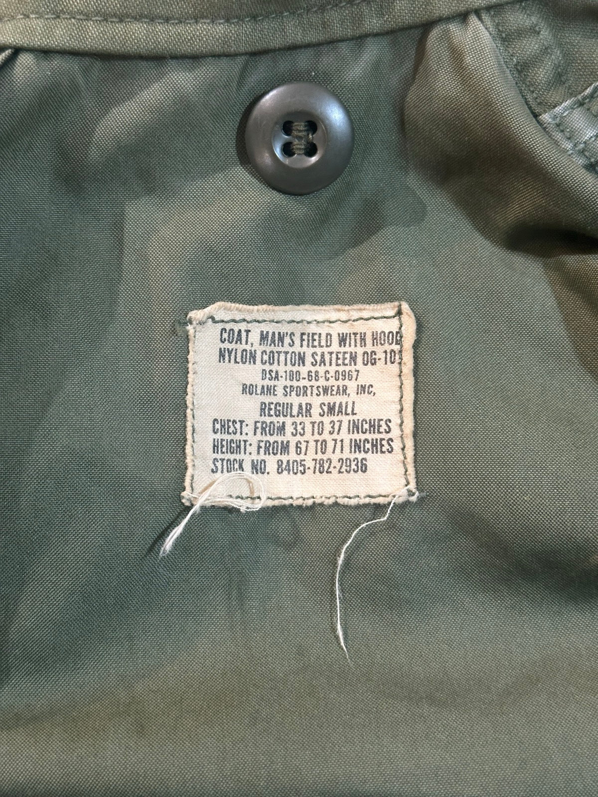 60's US.ARMY 「M-65 」 フィールドジャケット 　