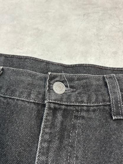 90's LEVI'S「550 RELAXED FIT」USA製 ブラックデニムショーツ
