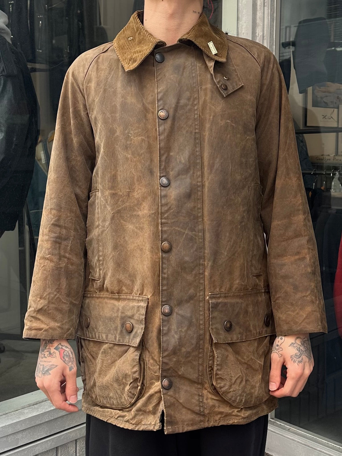 90's BARBOUR「MOORLAND」オイルドジャケット