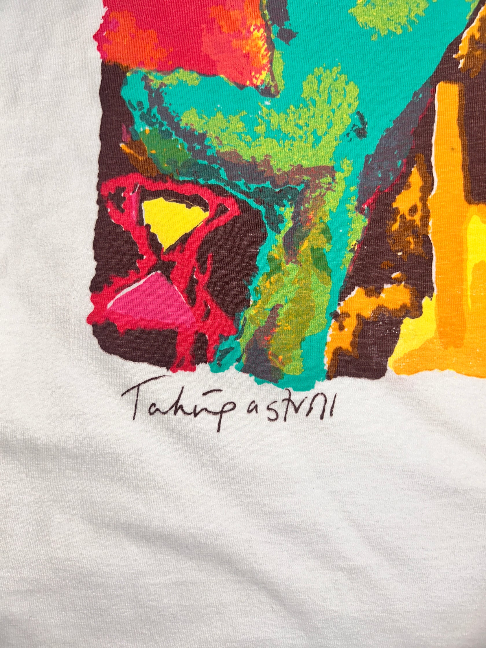 90's CREAM TEA「Tahitipasmil × The Misan」アートTシャツ