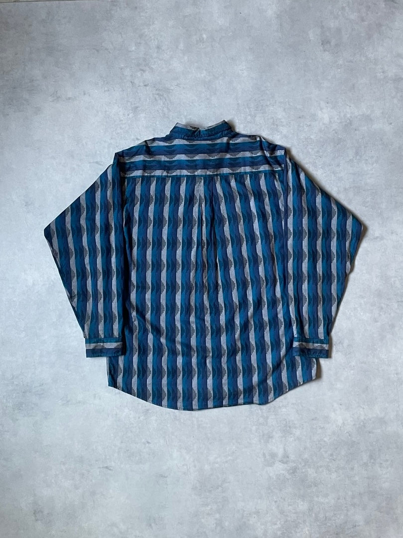 90's PATAGONIA「Native Stripe」ボタンダウンフランネルシャツ