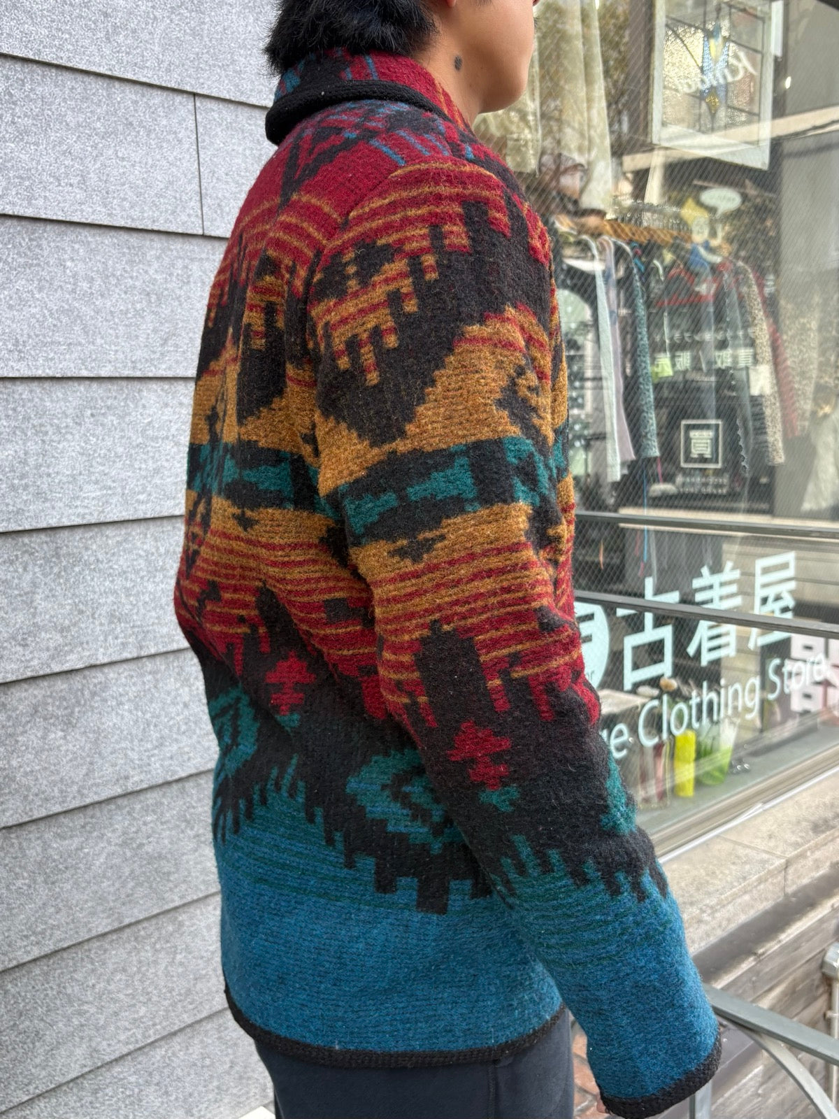 80's WoolRich「ネイティブ柄」USA製 ウールジャケット