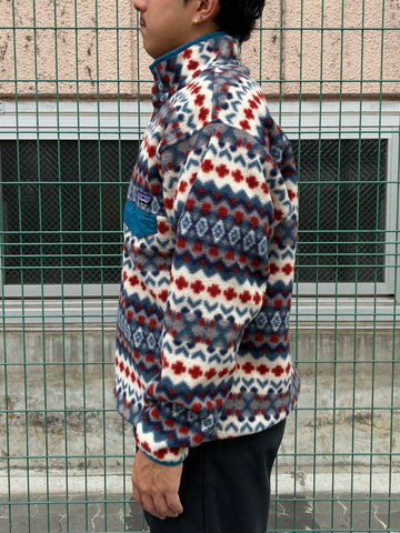 10's PATAGONIA Synchilla Snap-T「クリフ柄」フリースプルオーバー
