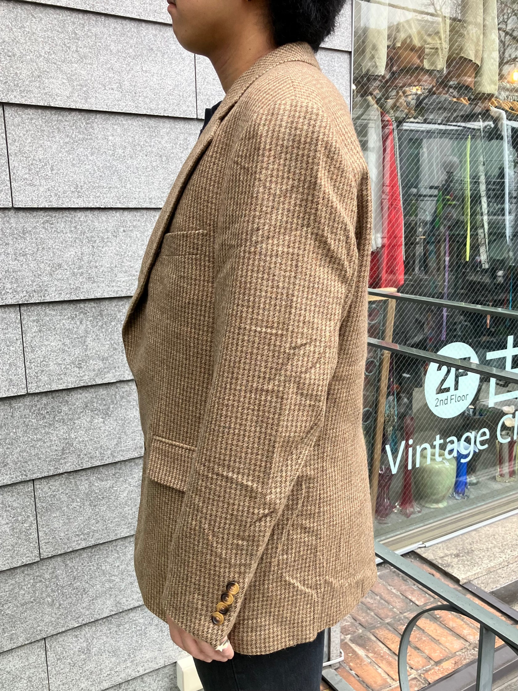 90's「Polo University Club」ツイードジャケット