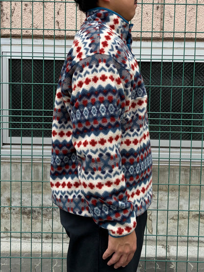 10's PATAGONIA Synchilla Snap-T「クリフ柄」フリースプルオーバー