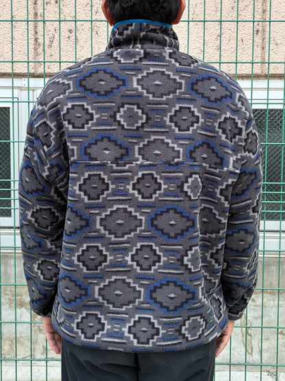 10's PATAGONIA Synchilla Snap-T「ヤナバ柄」フリースプルオーバー