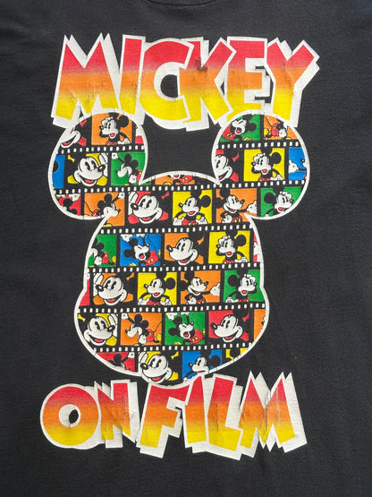 90's MICKEY「MICKEY ON FILM」キャラクターTシャツ