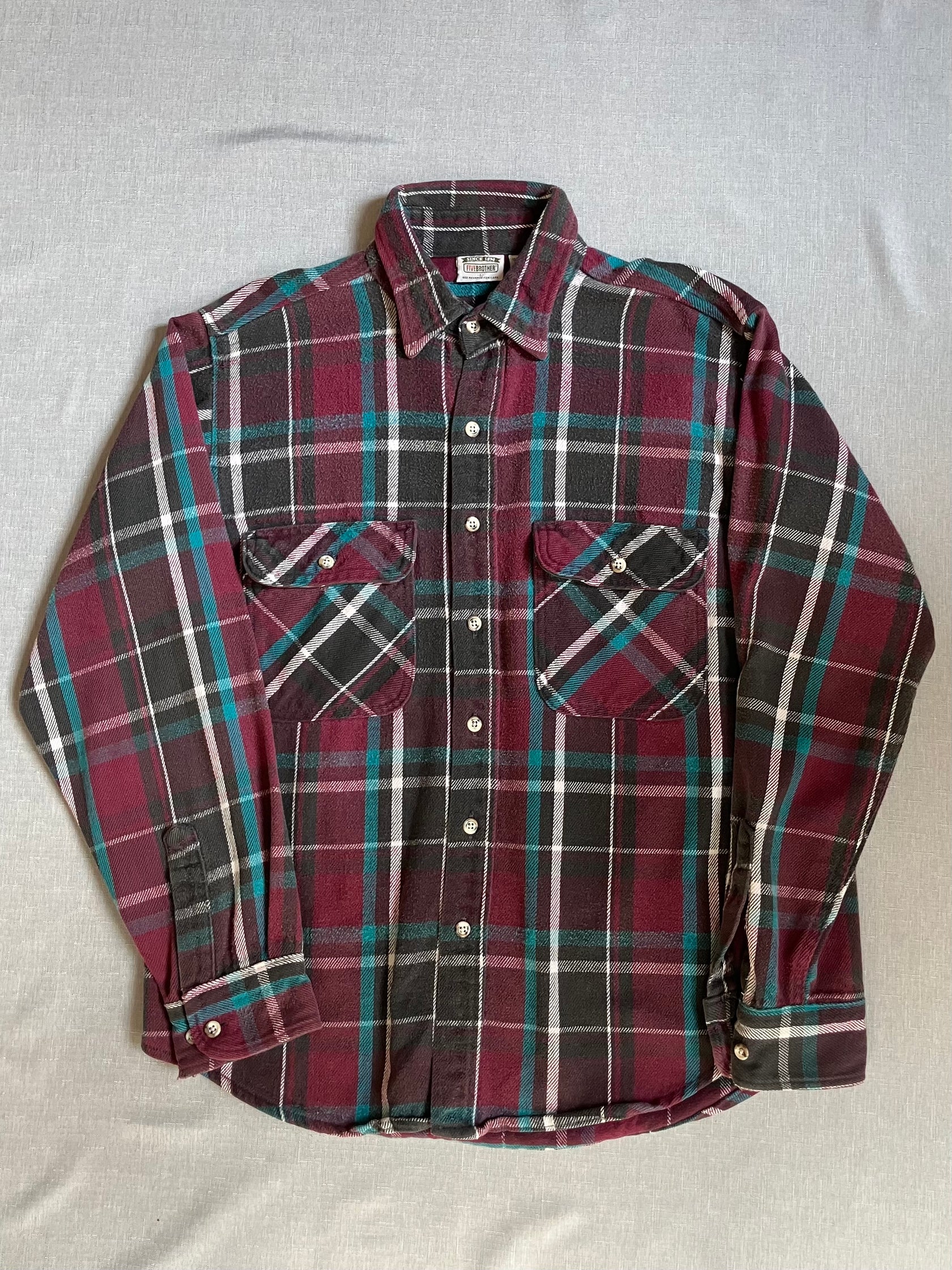 90's FIVE BROTHER ネルシャツ