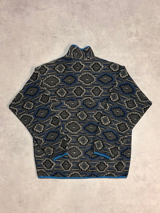 10's PATAGONIA Synchilla Snap-T「ヤナバ柄」フリースプルオーバー