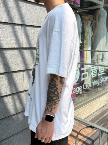 90's Human-i-Tees 「THEY WERE HERE FIRST」USA製　グラフィックTシャツ