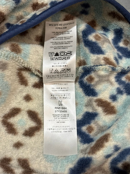 10's PATAGONIA Synchilla Snap-T「ツンドラクラスター柄」フリースプルオーバー