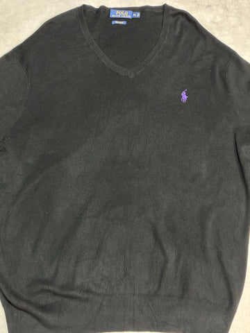 POLO RALPH LAUREN「PIMA COTTON」Vネックコットンニット