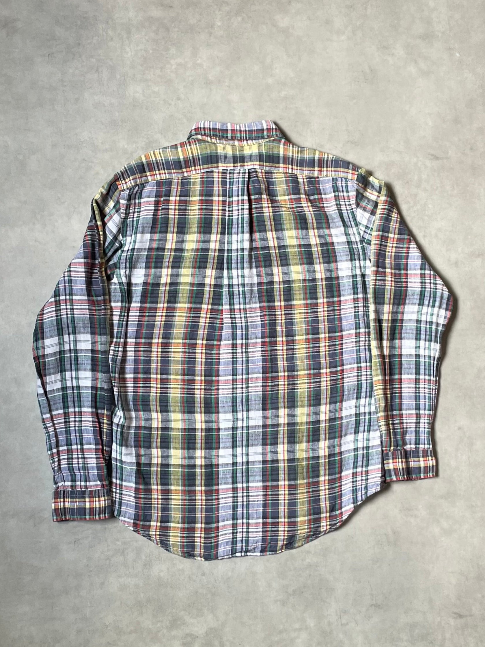 00's RALPH LAUREN「CUSTOM FIT」長袖チェックシャツ