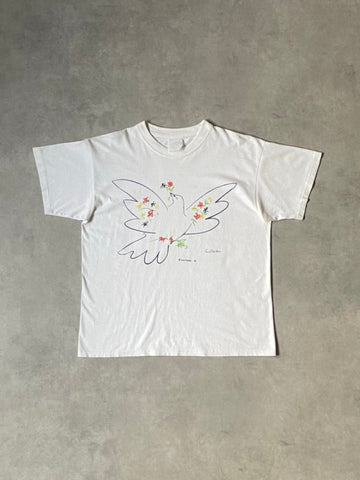 90's PABLO PICASSO「平和の鳩」アートTシャツ