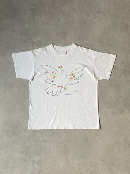 90's PABLO PICASSO「平和の鳩」アートTシャツ