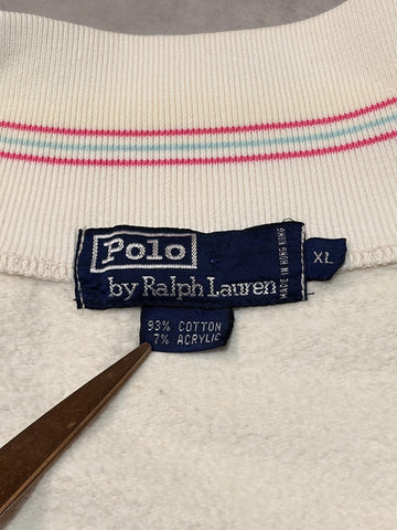 90's POLO BY RALPH LAUREN「香港製」ハーフジップスウェット