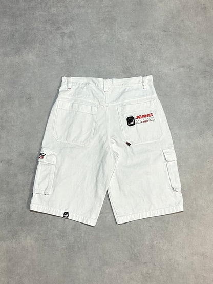 90's FUBU デニムカーゴショーツ