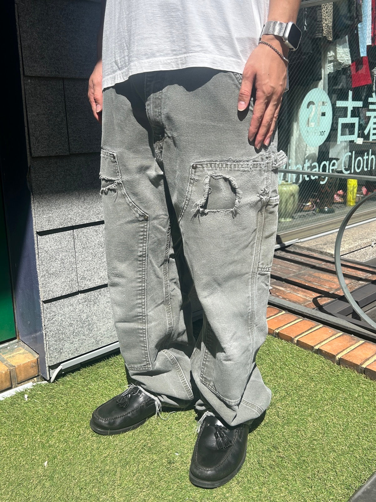 00's Carhartt「DOUBLE NKEE PANT」ワークパンツ