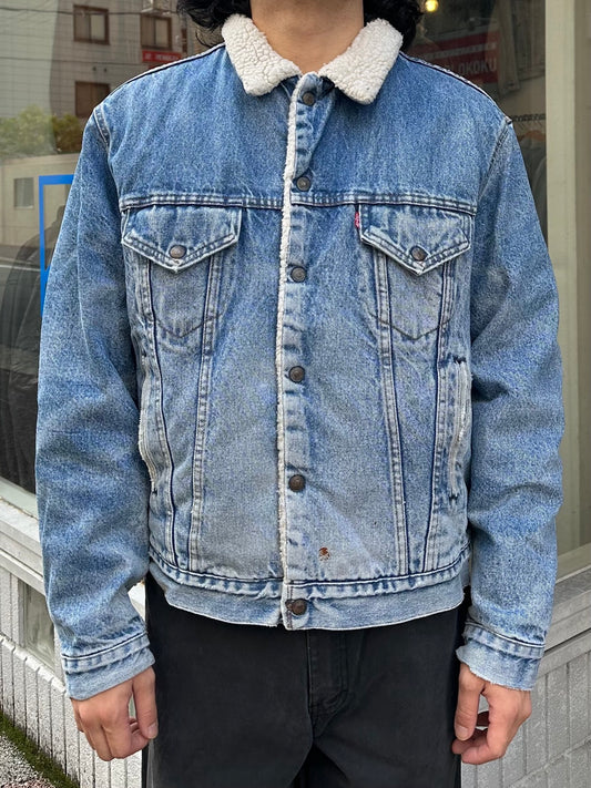 80's LEVI’S「71608-0216」USA製 デニムボアジャケット