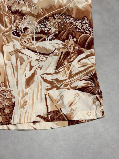 00's PATAGONIA「Pataloha」エンシェントサーフ柄　アロハシャツ