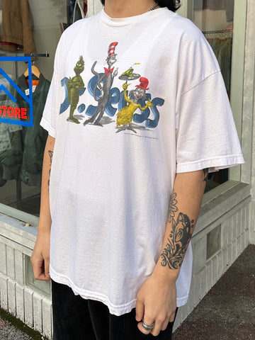 90's Dr.Seuss「The cat in the hat」キャラクターTシャツ