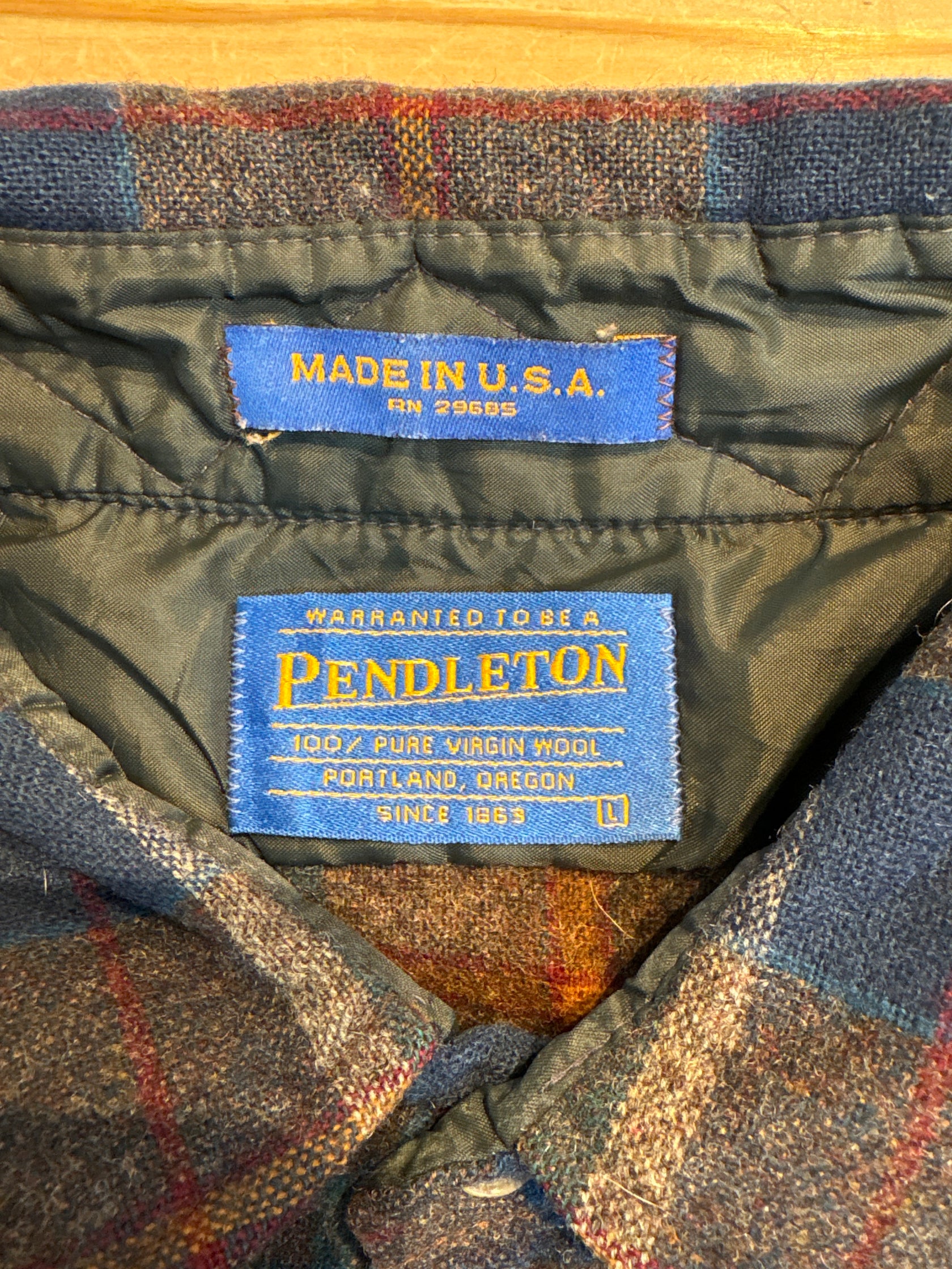 00's「PENDLETON」USA製 ウールチェックシャツ