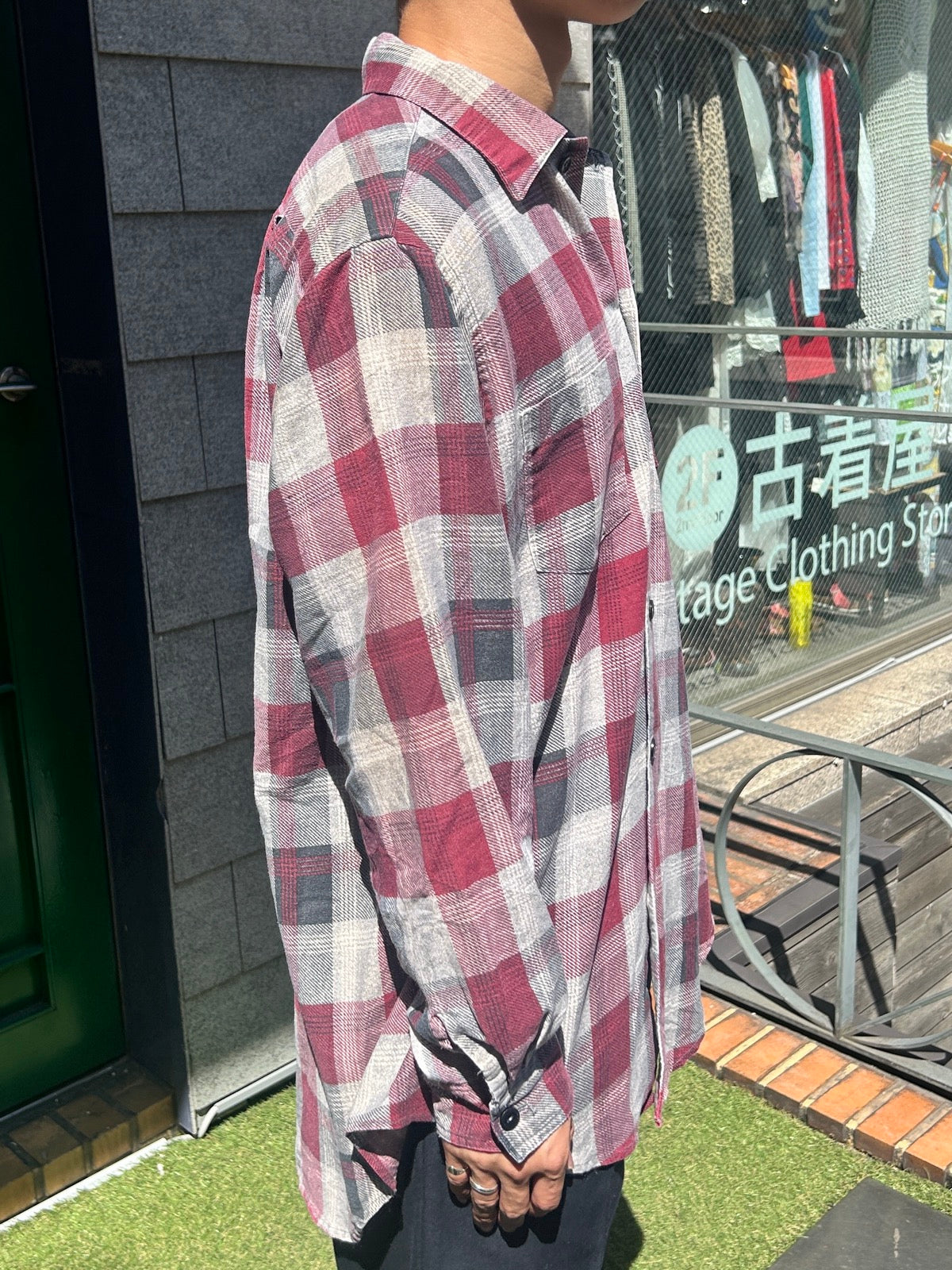 90's 「Hand Made by Nettie Jird」ネルシャツ