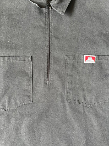 90'sBEN DAVIS USA製 ハーフジップワークシャツ