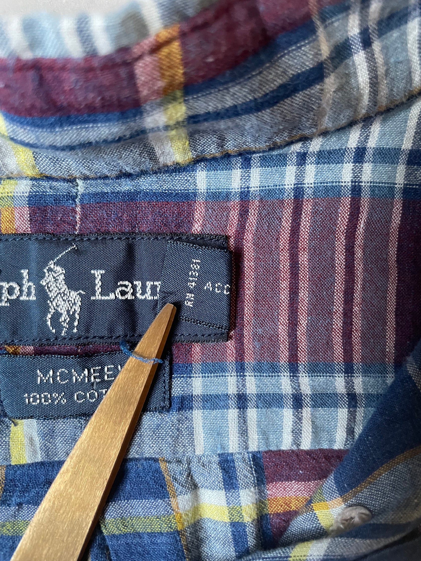 90's RALPH LAUREN「MCMEEL」長袖シャツ