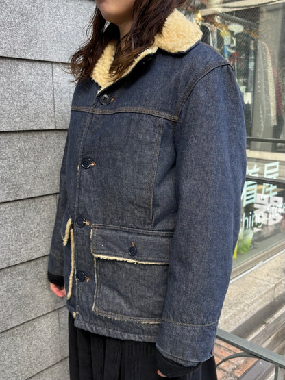 70's「CARHARTT」ボアデニムランチコート