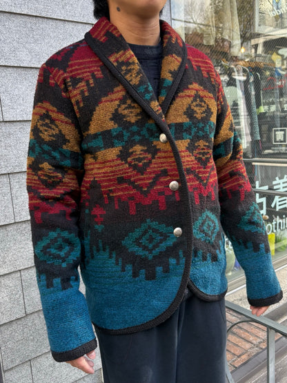 80's WoolRich「ネイティブ柄」USA製 ウールジャケット