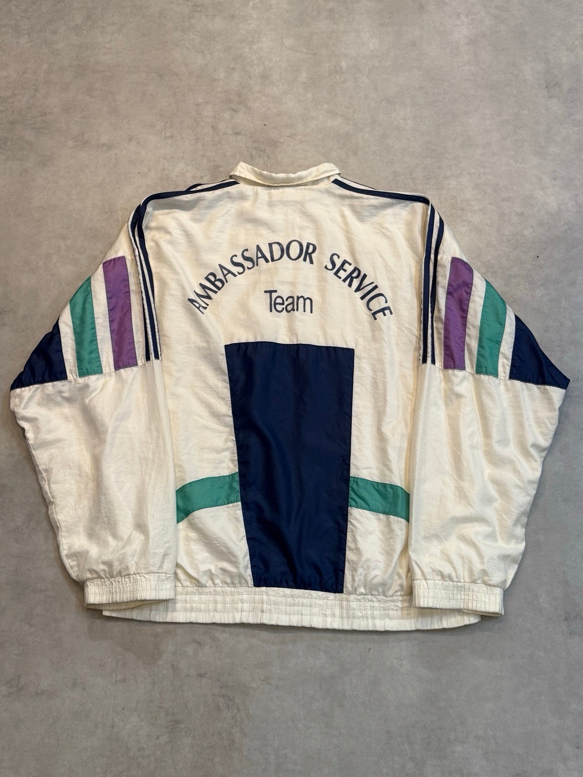 90's adidas「Ambassador Service」ナイロンジャケット