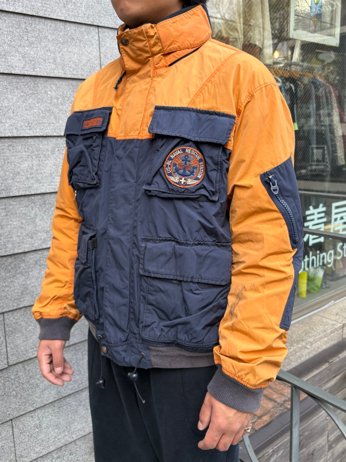 90's Polo by Ralph Lauren「Naval Rescue Patrol」ナイロンジャケット
