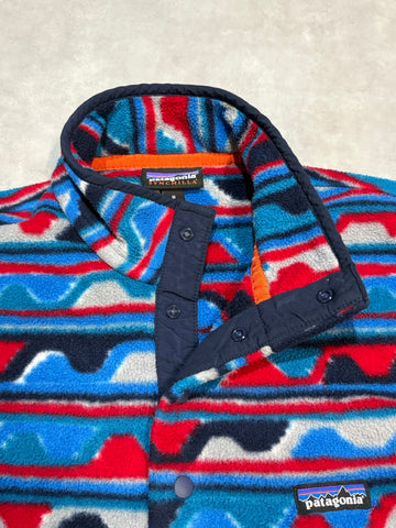 10's PATAGONIA Synchilla Snap-T「デルタ柄」フリースプルオーバー