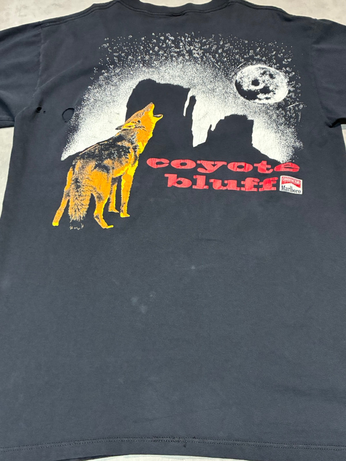 90's MARLBOLO「Coyote Bluff」USA製 企業Tシャツ