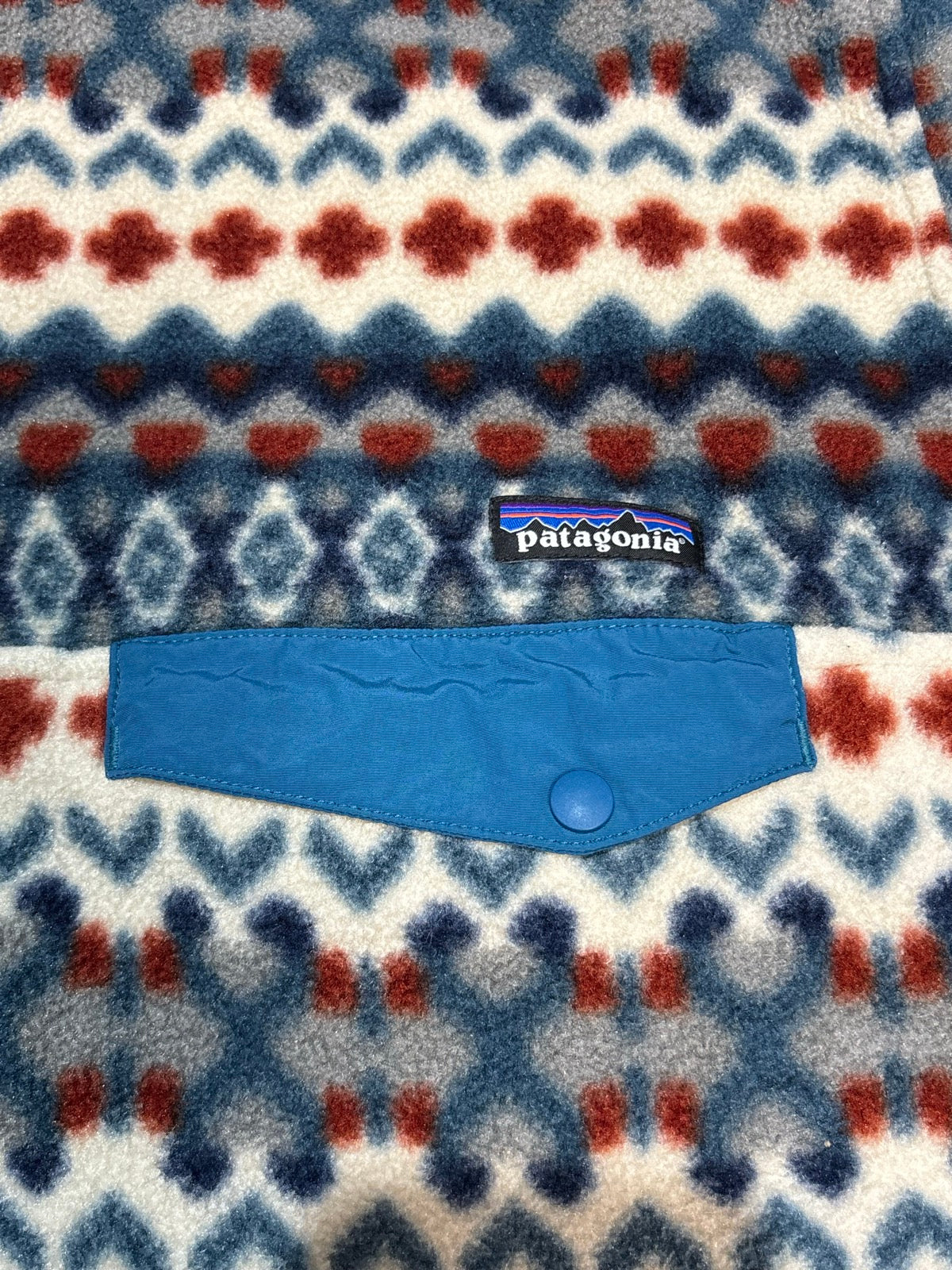10's PATAGONIA Synchilla Snap-T「クリフ柄」フリースプルオーバー