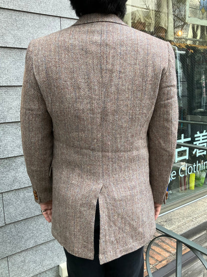 80's「Harris Tweed」USA製 ヘリンボーンジャケット
