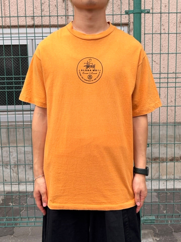 90's STUSSY「Aloha Nui」USA製 スケートTシャツ