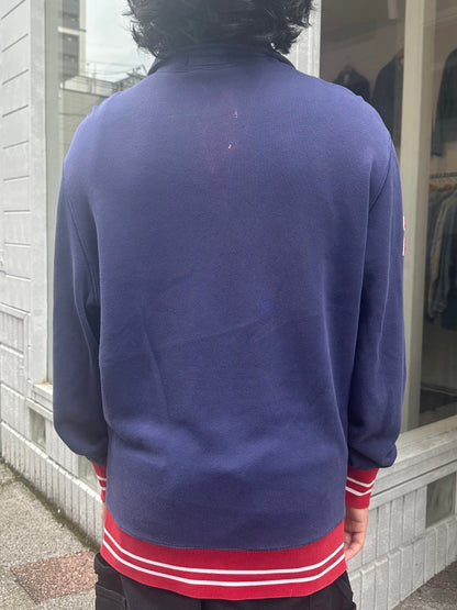90's RALPH LAUREN 「U.S.A.」ハーフジップスウェット　