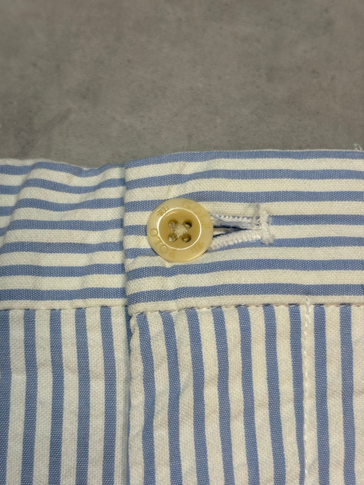 90's RALPH LAUREN「POLO GOLF」シアーサッカーストライプパンツ