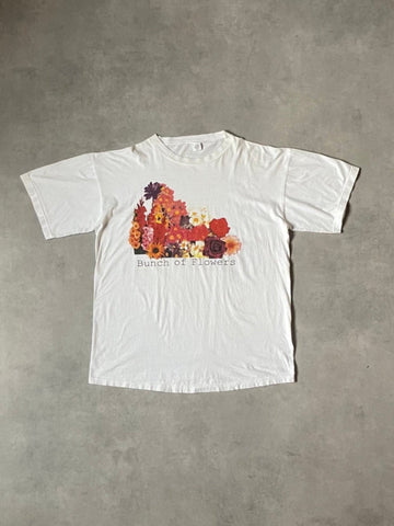 90's ひと束の花 グラフィックTシャツ