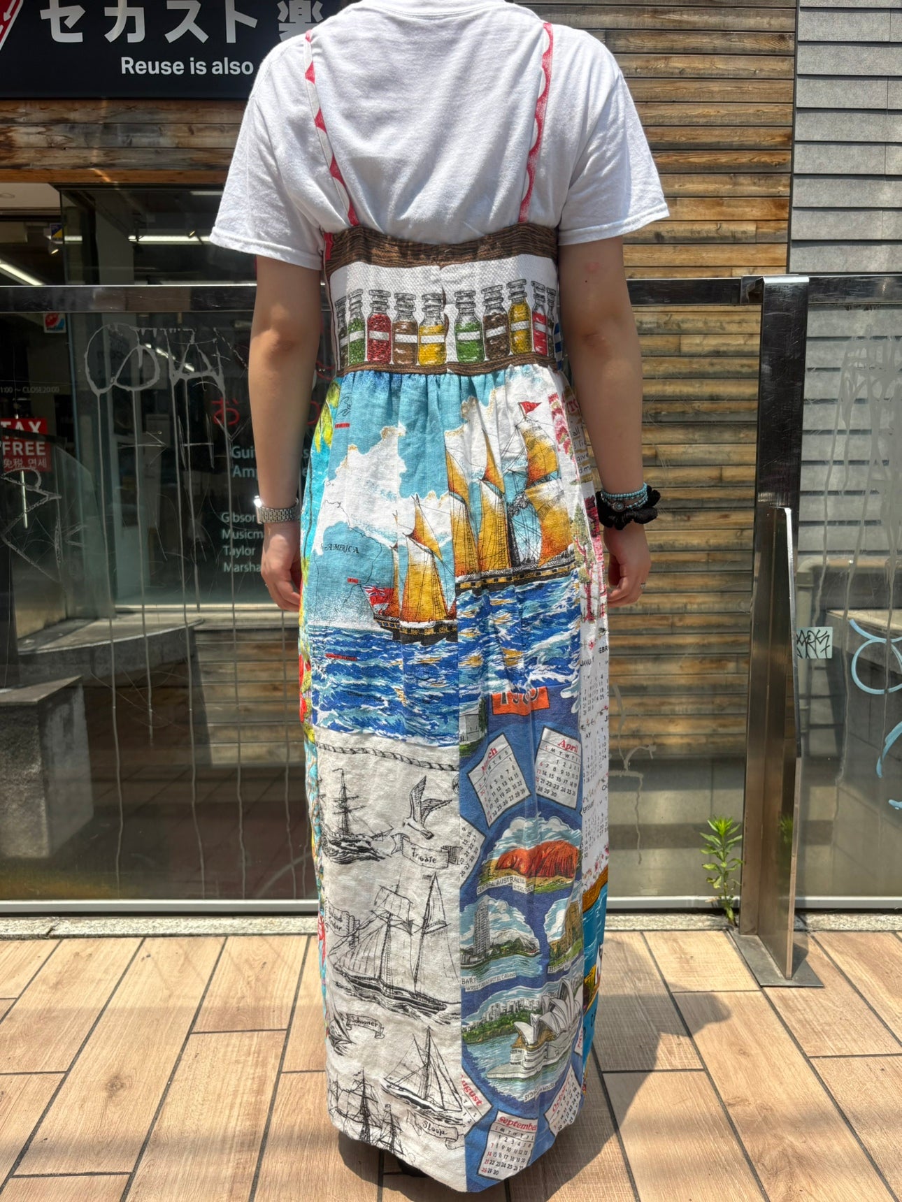 REMAKE FABRIC PRINT ONEPIECE