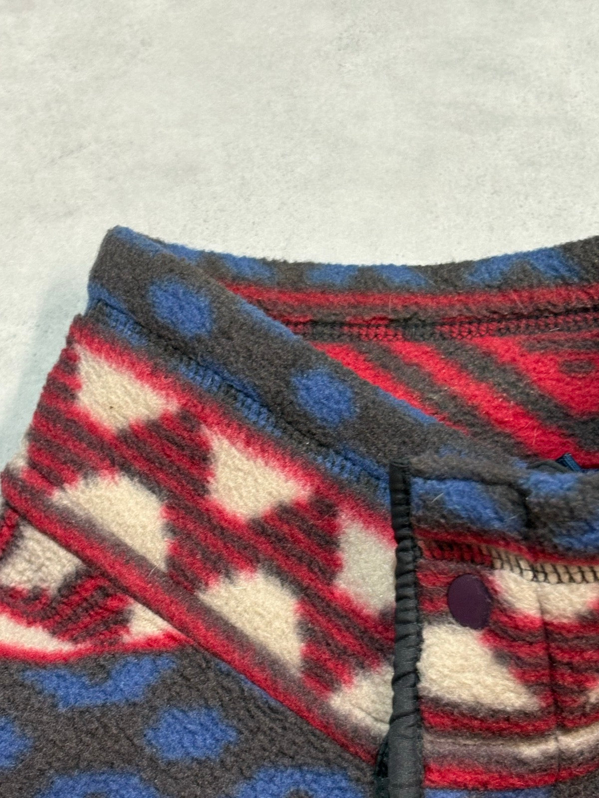 90's PATAGONIA Synchilla Snap-T「サルティーヨ柄」フリースプルオーバー
