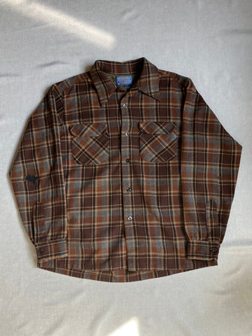 70's PENDLETON USA製 ウールチェックシャツ
