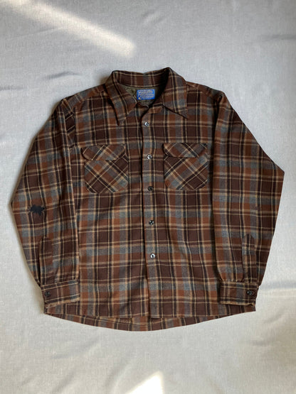 70's PENDLETON USA製 ウールチェックシャツ